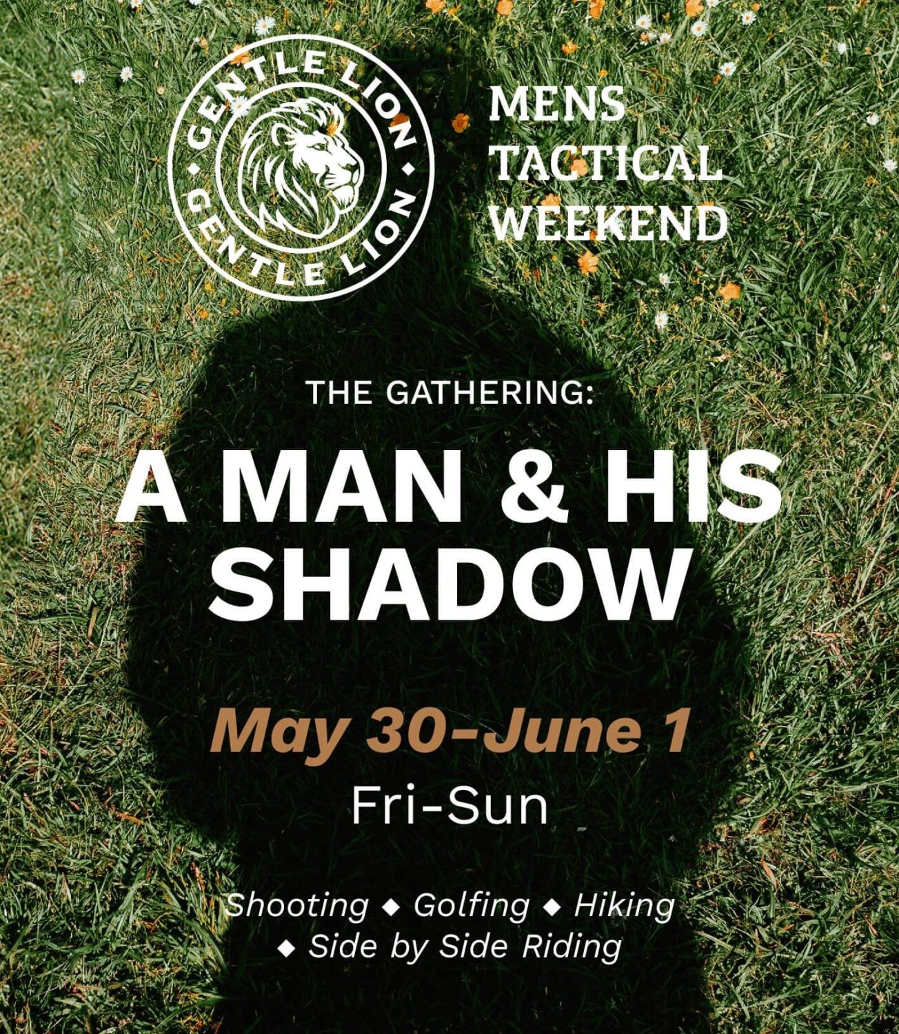 A man  and his shadow