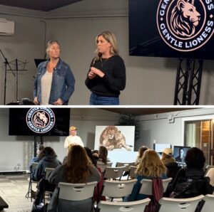 Tiffany and Michelle teaching Gentle Lioness Women's Class