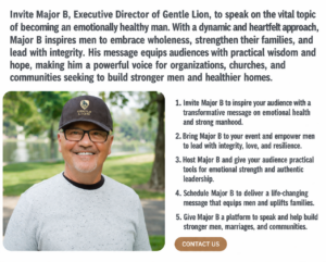 Gentle Lion Speaking Slide