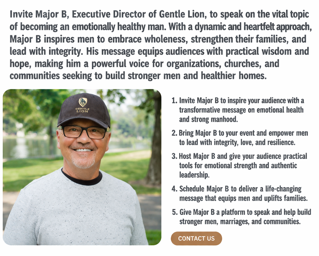 Gentle Lion Speaking Slide