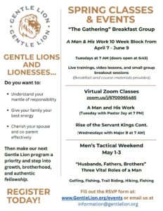 Gentle Lion Spring Flyer