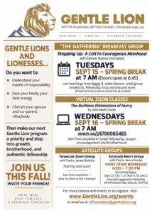 Gentle Lion Fall 2026 Flyer