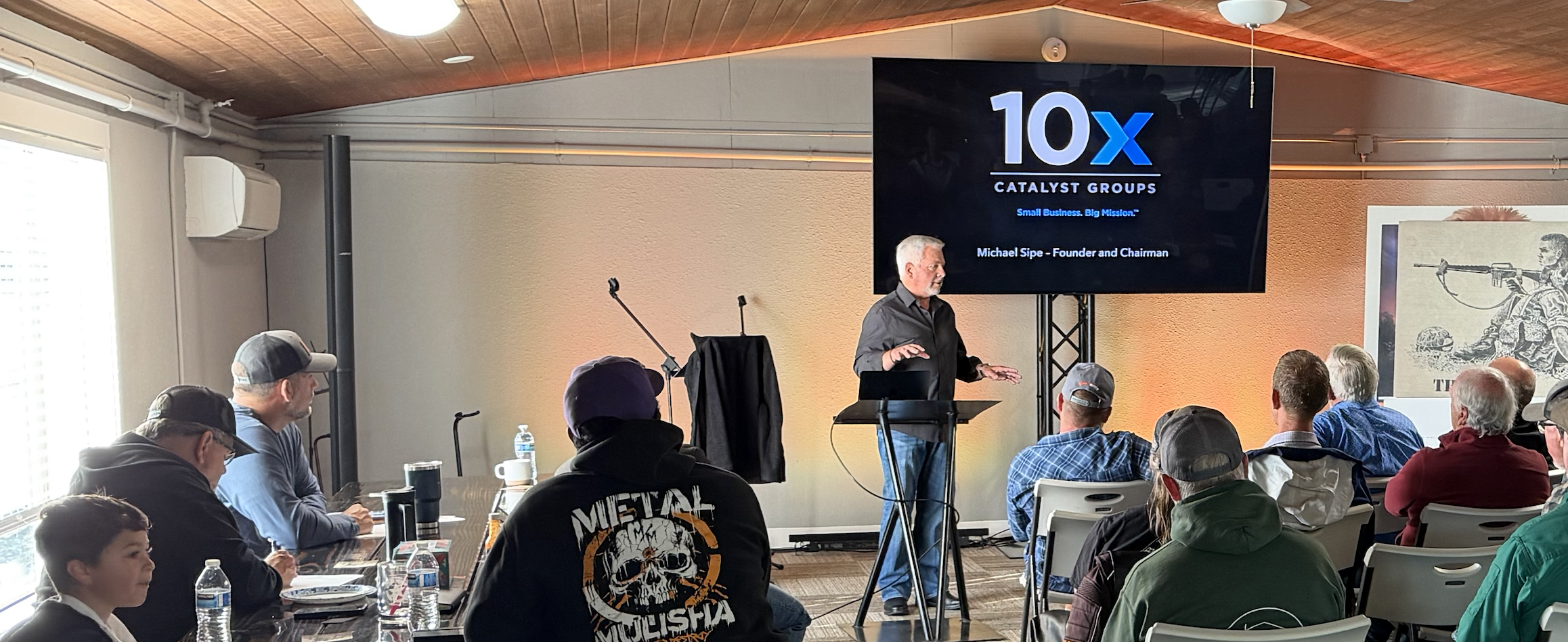 Mike Sipe Sharing at Gentle Lion